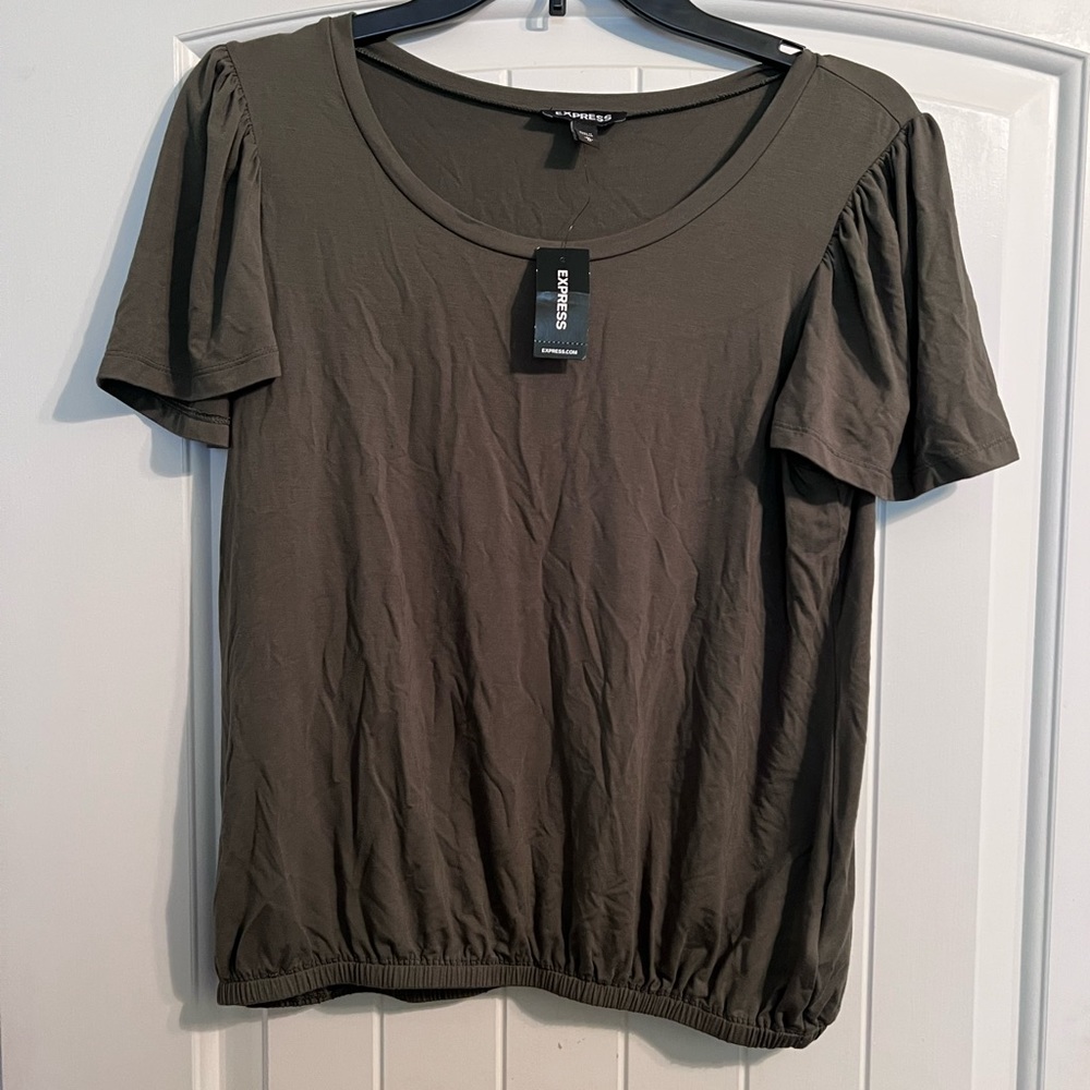 Women’s military green shirt